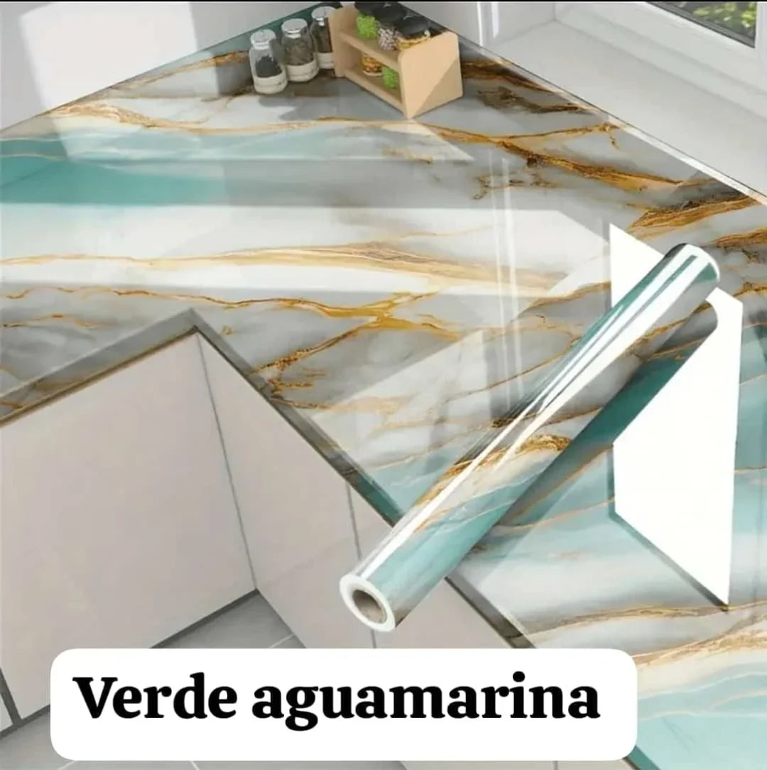 EXCLUSIVO PAPEL ADHESIVO MARMOL (3MTS X 60CM)