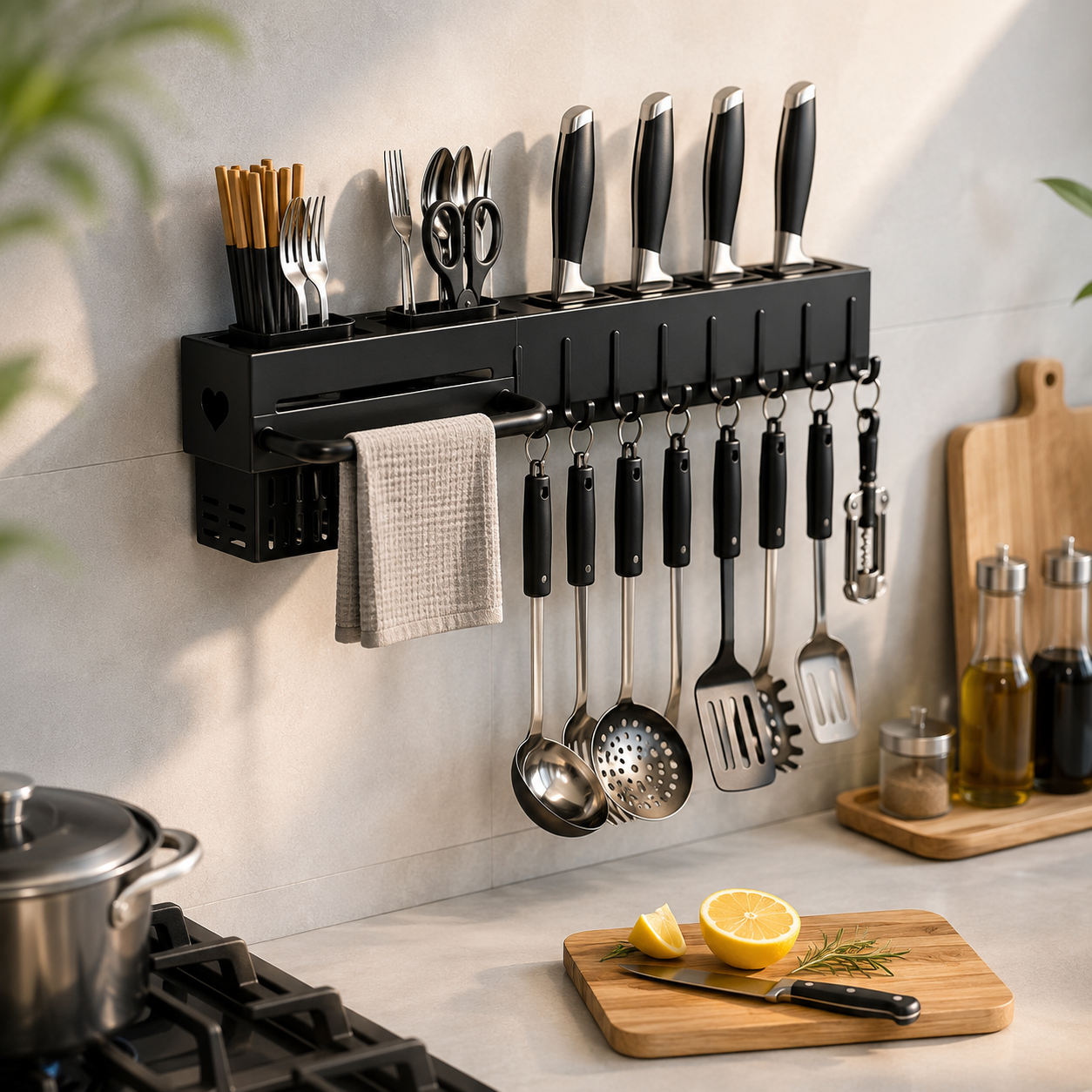🍴✨ Organizador Escurridor de Cubiertos | Cubiertos Secos y Siempre a la Mano, Sin Ocupar Cajones 🏡💧