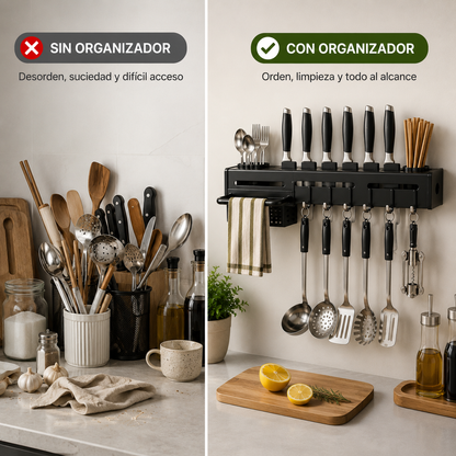 🍴✨ Organizador Escurridor de Cubiertos | Cubiertos Secos y Siempre a la Mano, Sin Ocupar Cajones 🏡💧