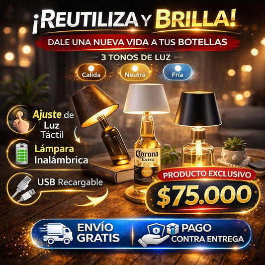 Lampara De Botella De Vino Recargable
