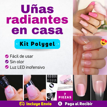 💅✨ Kit de Polygel: Uñas perfectas en casa ✨💖 7 Elementos