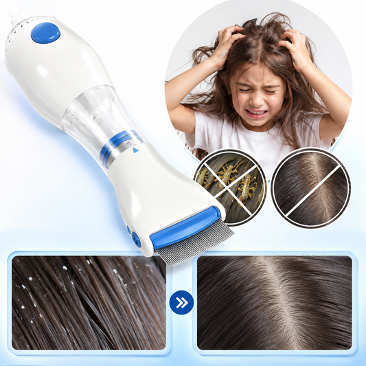 🐾👧 Peine Eléctrico Antipiojos 💙✨ Elimina Piojos y Liendres Sin Químicos 🚫🪳