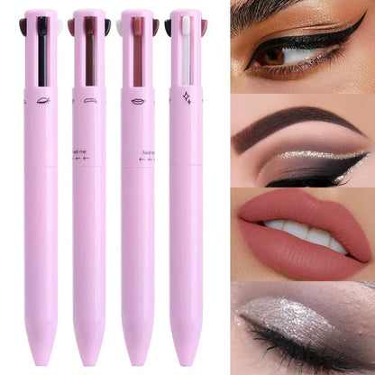 🌟 LÁPIZ DE MAQUILLAJE 4 EN 1: EL SECRETO PARA UN LOOK PERFECTO EN SEGUNDOS 🌟